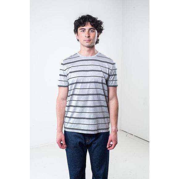 Saint Laurent Other - Saint Laurent Grey and Black Striped Cotton T-Shirt